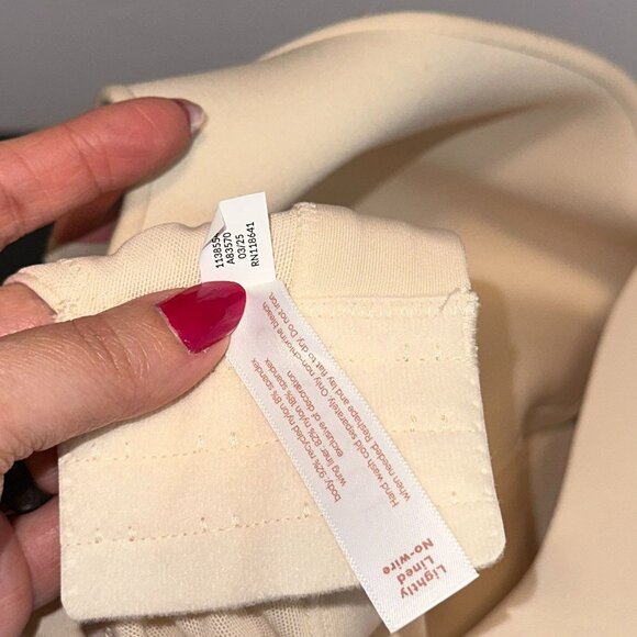 Cacique Lane Bryant Comfort Bliss Lightly Lined No-Wire Bra Sand Dollar Size 38H - Picture 4 of 7